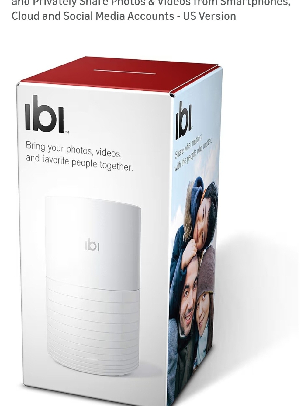 ibi Home Photo & Video Storage Hub - White